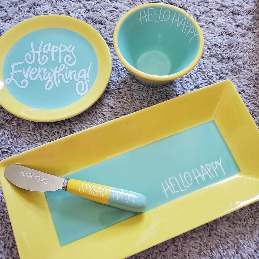 Brand new Happy Everything! serveware set